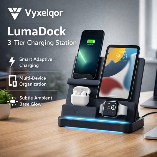 Vyxelqor™ LumaDock 3-Tier Charging Station