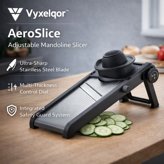 Vyxelqor™ AeroSlice Adjustable Mandoline Slicer